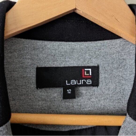 Laura colourblock gray blazer jacket - Picture 4 of 5